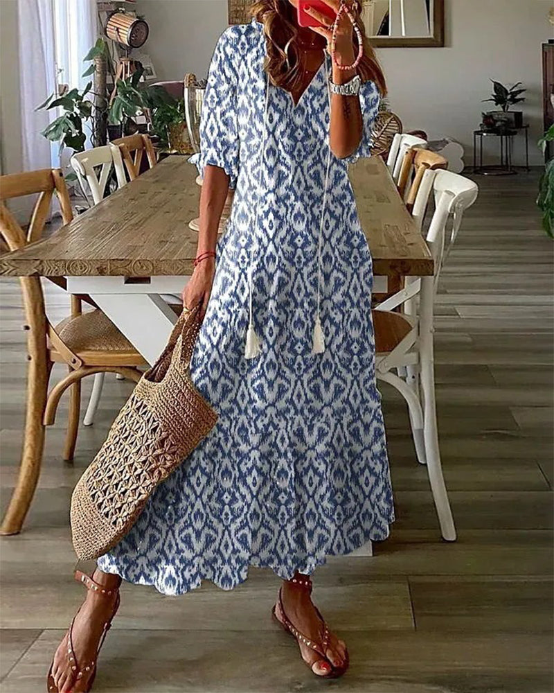 Michaela - Boho Dress with Belly Coverage
