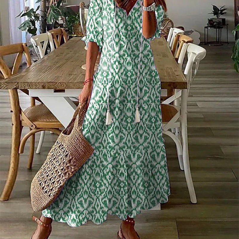 Michaela - Boho Dress with Belly Coverage
