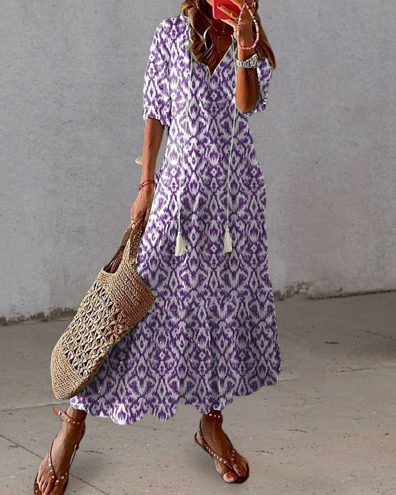 Michaela - Boho Dress with Belly Coverage