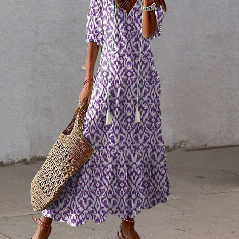 Michaela - Boho Dress with Belly Coverage