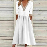 LIVIA | MIDI LACE DRESS