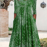 ELOWEN | CASUAL LONG SLEEVE MIDI DRESS