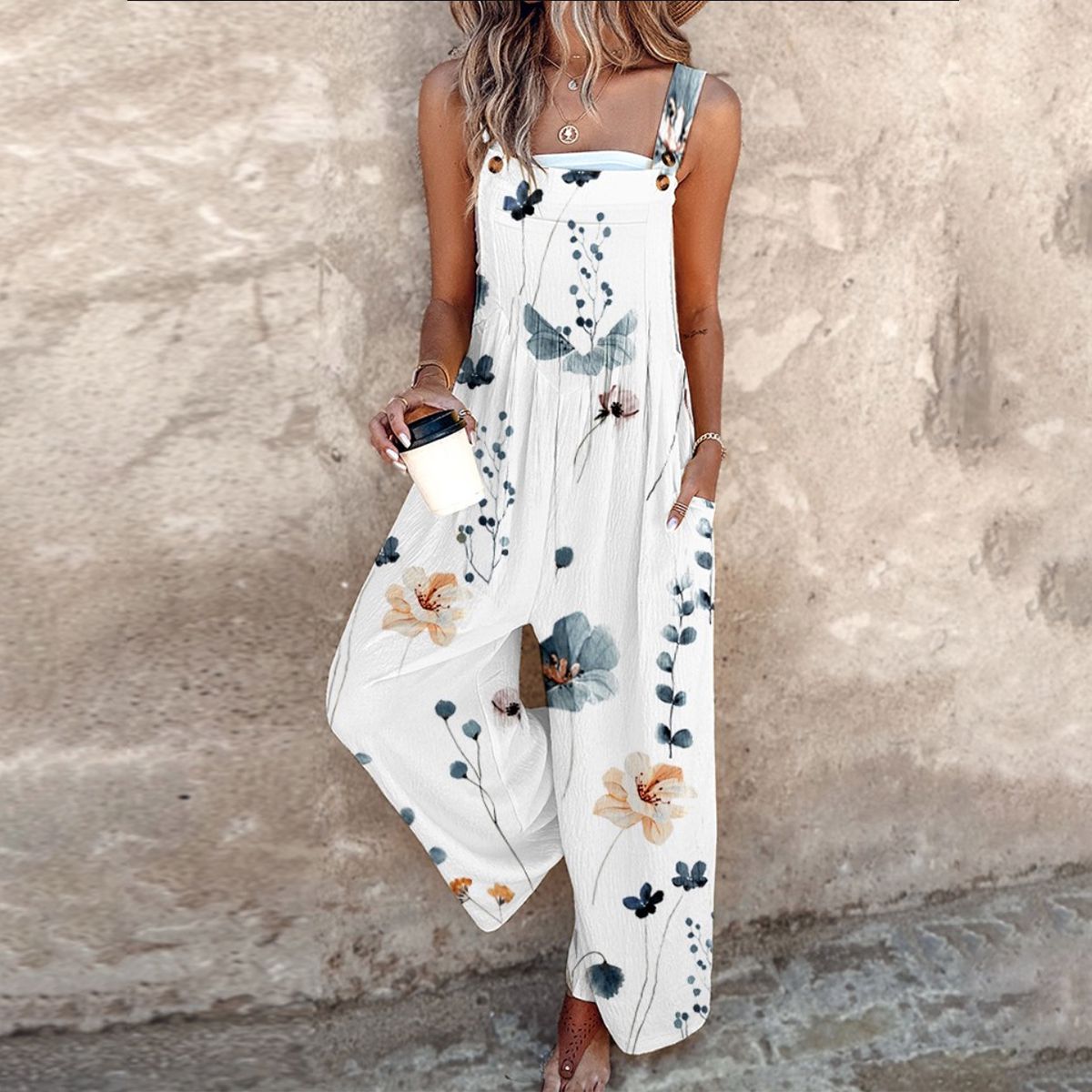 Manon | Comfortable Printed Overalls