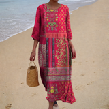 Leah | Chic and Comfortable Long Fluid Dress
