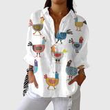 Light and Colorful Printed Blouse
