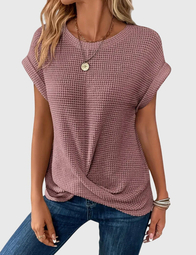 Isa™ | Elegant Blouse with Round Neck