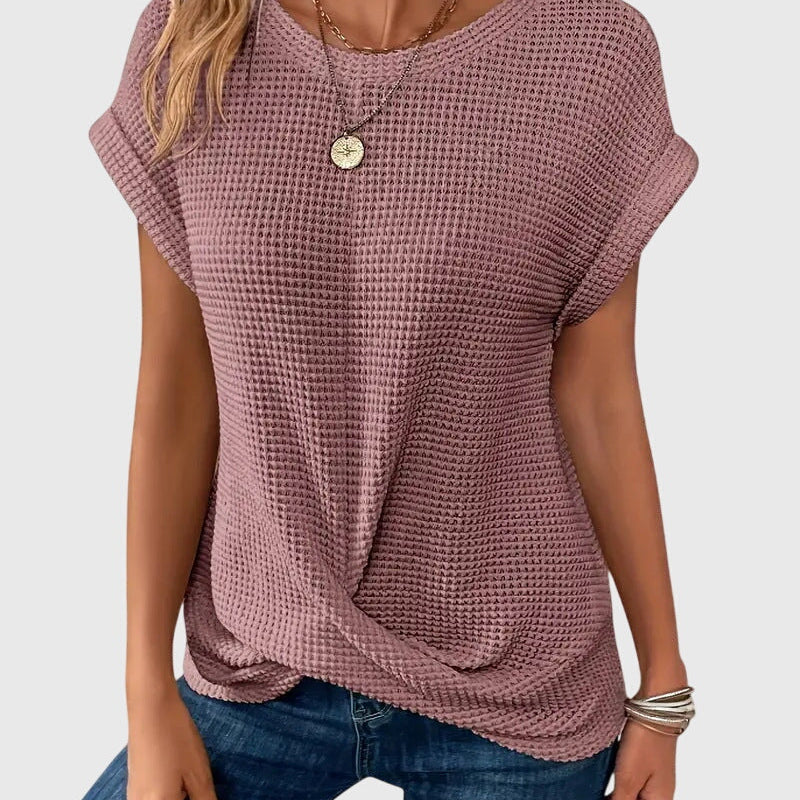 Isa™ | Elegant Blouse with Round Neck