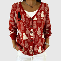 Comfortable Buttoned Knit Cardigan