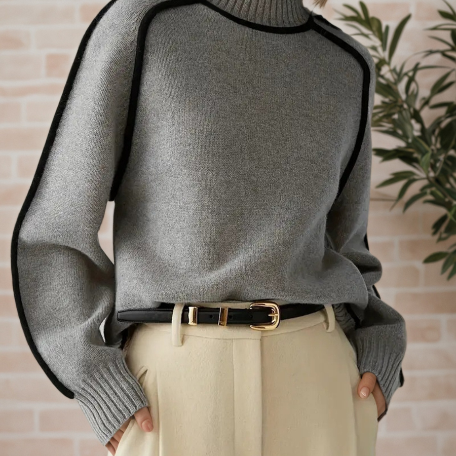 Donna | Elegant High Neck Sweater