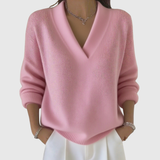 Faye | Soft V-Neck Sweater in Relaxed Fit
