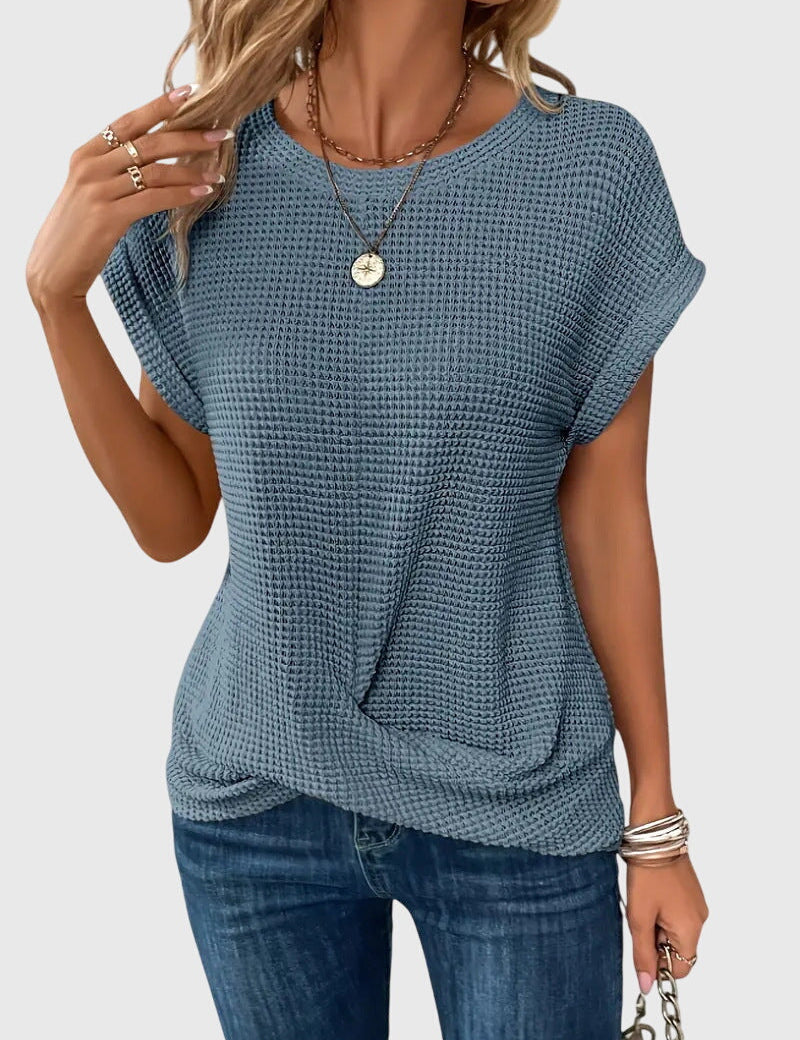 Isa™ | Elegant Blouse with Round Neck