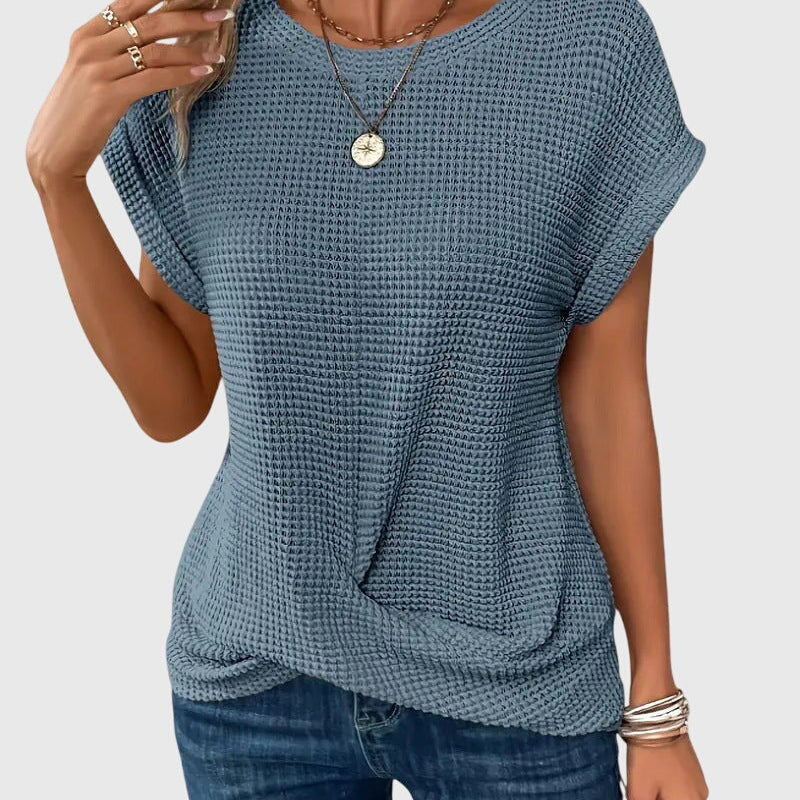 Isa™ | Elegant Blouse with Round Neck