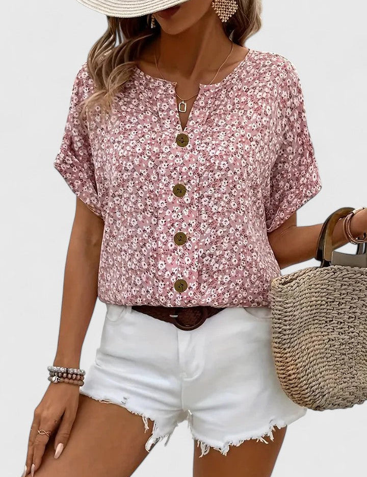 Sabine - Elegant Floral Summer Top