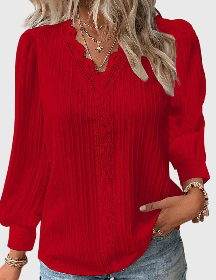 Andrea™ | Elegant Pullover Blouse