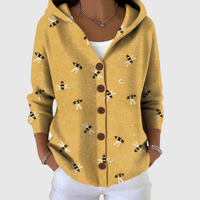 Comfortable Hooded Knit Cardigan