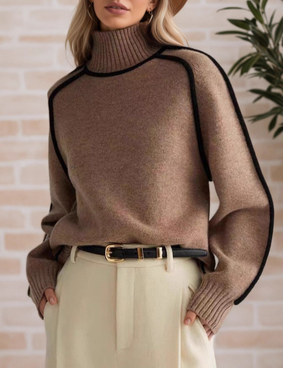 Donna | Pull Élégant à Col Haut