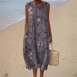 Tangerine | Comfortable Sleeveless Summer Dress