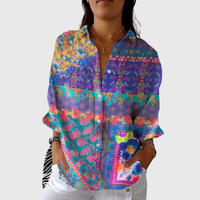 Lightweight and Colorful Printed Blouse