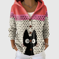 Comfortable Hooded Knit Cardigan