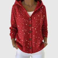 Comfortable Hooded Knit Cardigan
