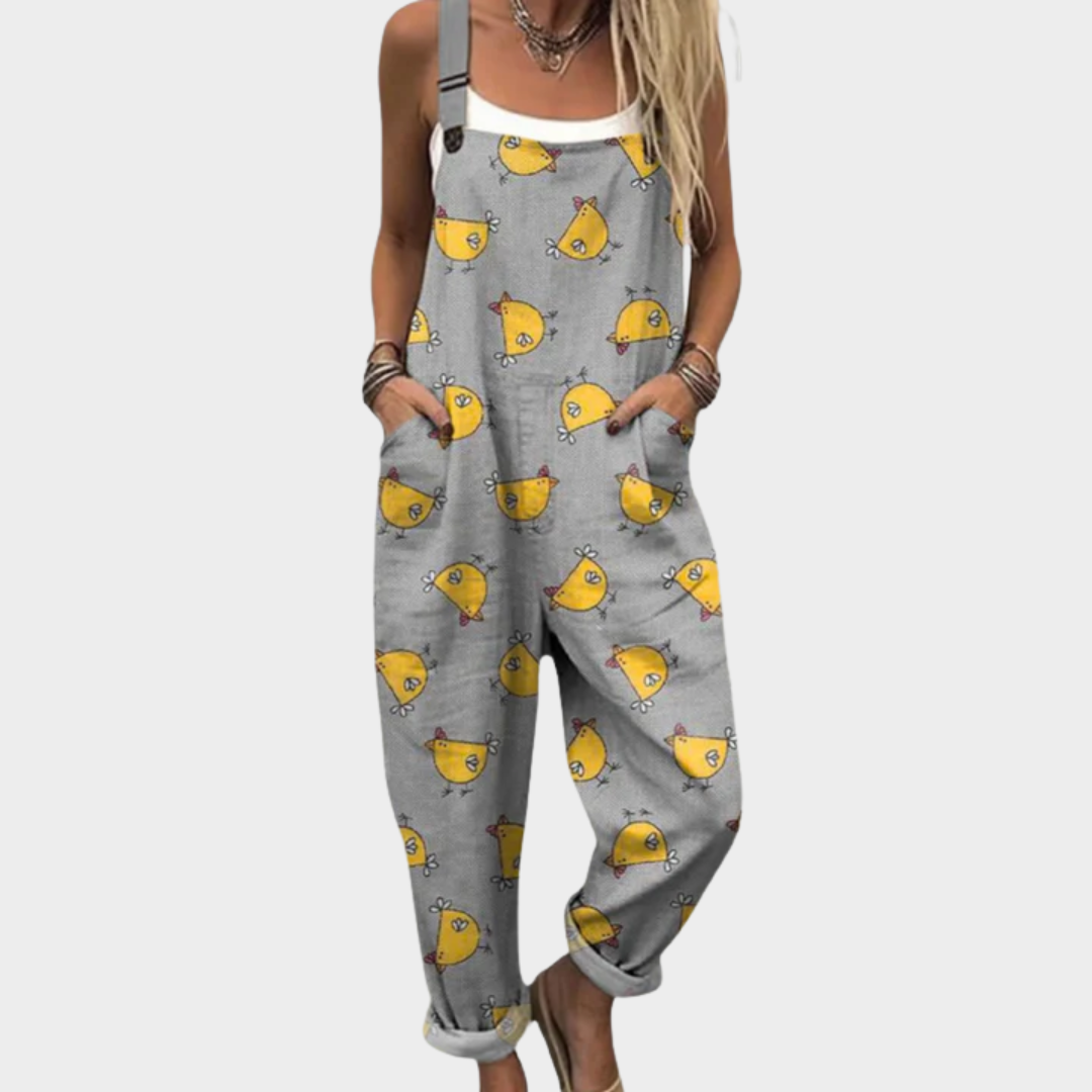 Élodie | Comfortable Printed Jumpsuit