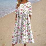 Chalk | Chic and Comfortable Long Flowing Dress