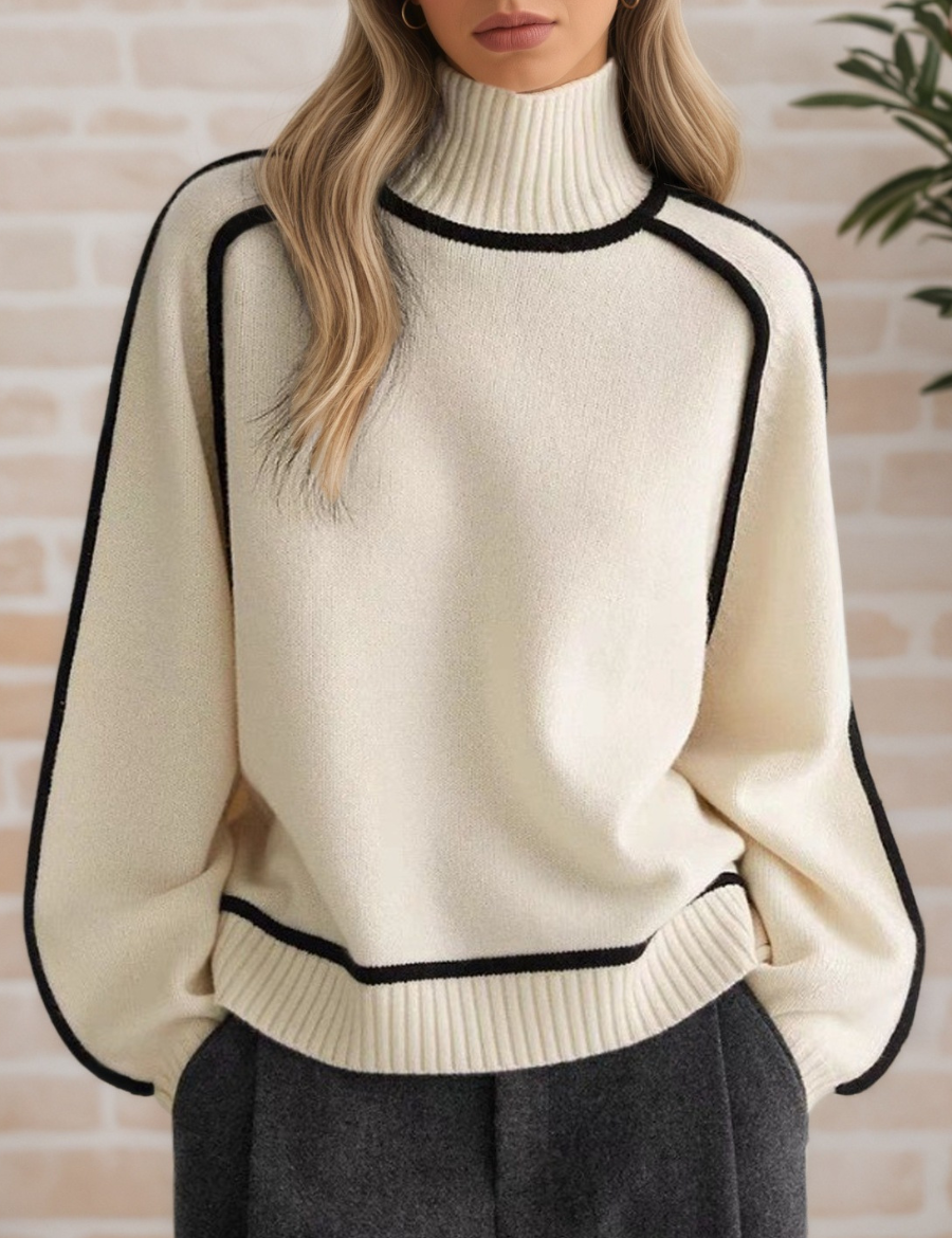 Donna | Pull Élégant à Col Haut