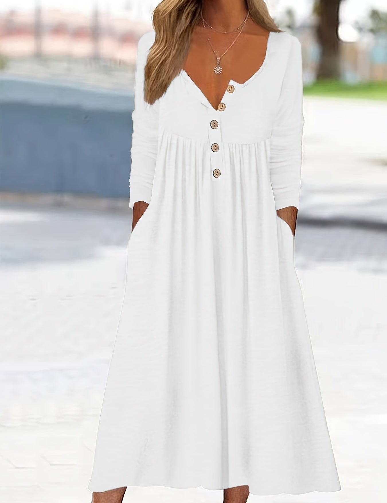 ZARA | MIDI BUTTON-DOWN DRESS