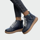 Leather Orthopedic Ankle Boots