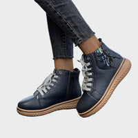 Leather Orthopedic Ankle Boots