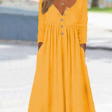 ZARA | MIDI DRESS WITH FRONT BUTTONS