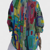 Rose™ | Elegant Blouse with Geometric Pattern