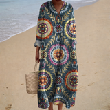 Ava | Flattering Printed Summer Dress