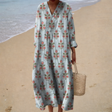 Erin | Flattering Printed Summer Dress