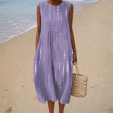 Aqua | Comfortable Sleeveless Summer Dress