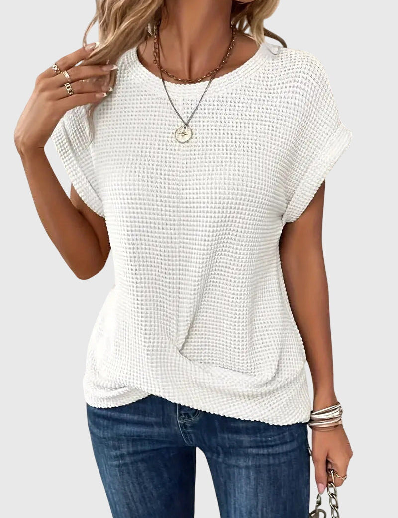 Isa™ | Elegant Blouse with Round Neck