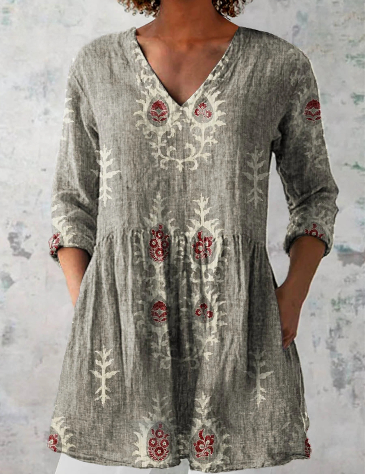 Camille | Elegant Long Blouse