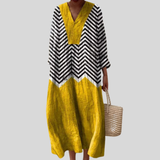 Flattering Printed Summer Dress