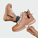 Leather Orthopedic Ankle Boots