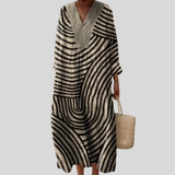 Flattering Printed Summer Dress