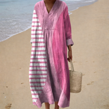 Fuchsia | Flattering Printed Summer Dress