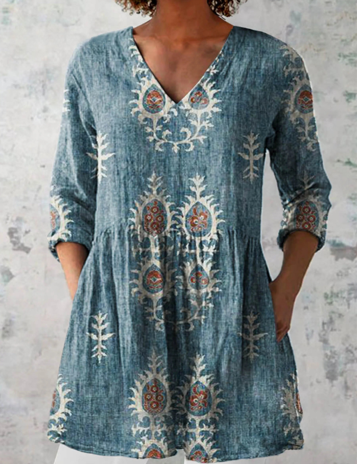 Camille | Elegant Long Blouse