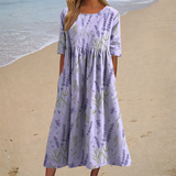 Chalk | Chic and Comfortable Long Flowing Dress