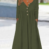 ZARA | MIDI DRESS WITH FRONT BUTTONS