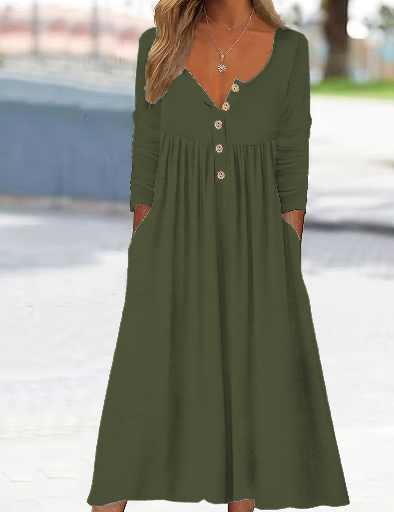 ZARA | MIDI BUTTON-DOWN DRESS