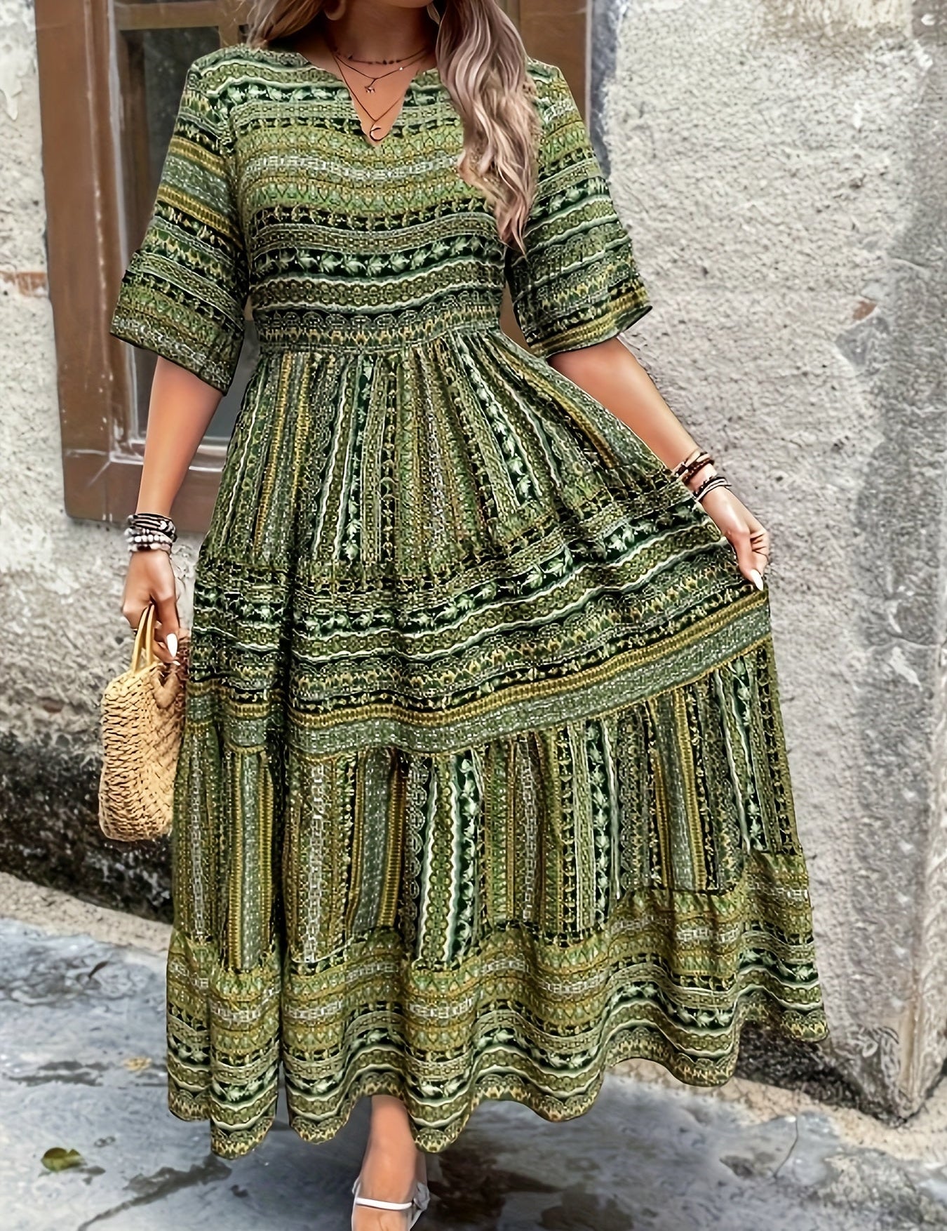 Joraine - Fluid Ethnic Dress