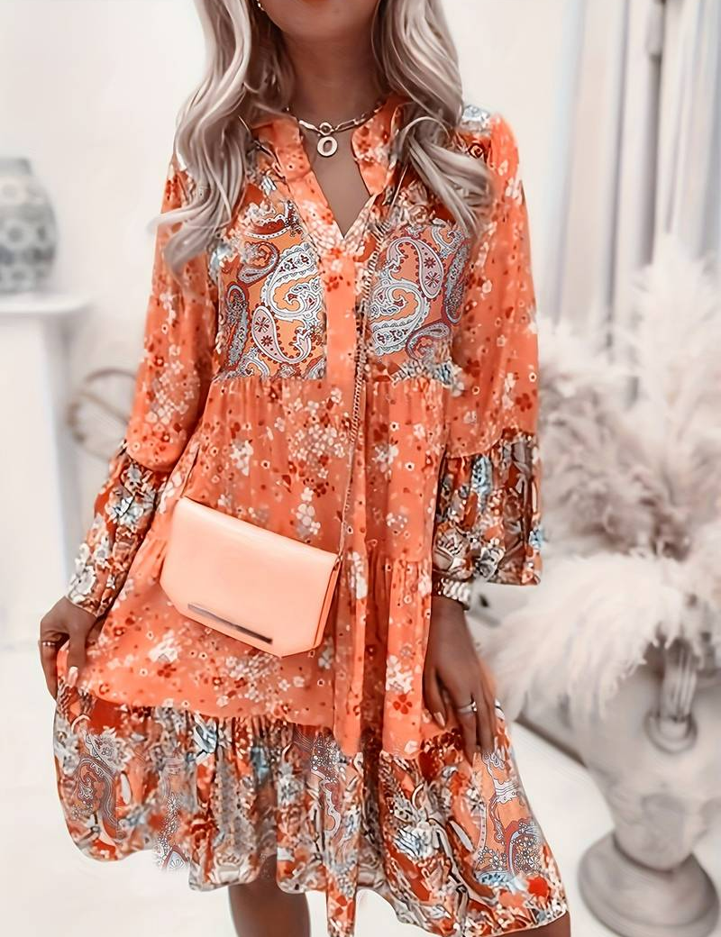 Eira - Printed Boho Dress