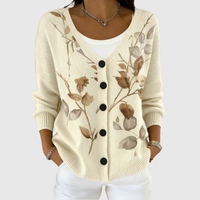Comfortable Buttoned Knit Cardigan