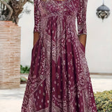 ELOWEN | CASUAL LONG SLEEVE MIDI DRESS