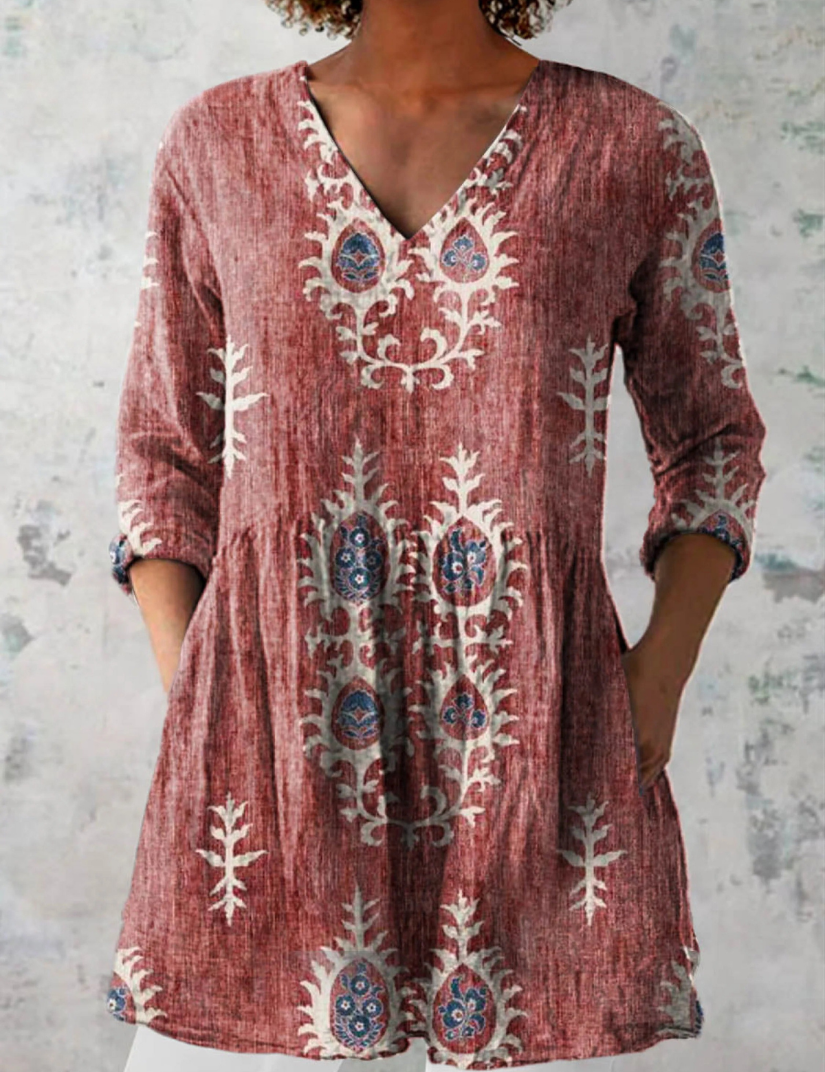 Camille | Elegant Long Blouse